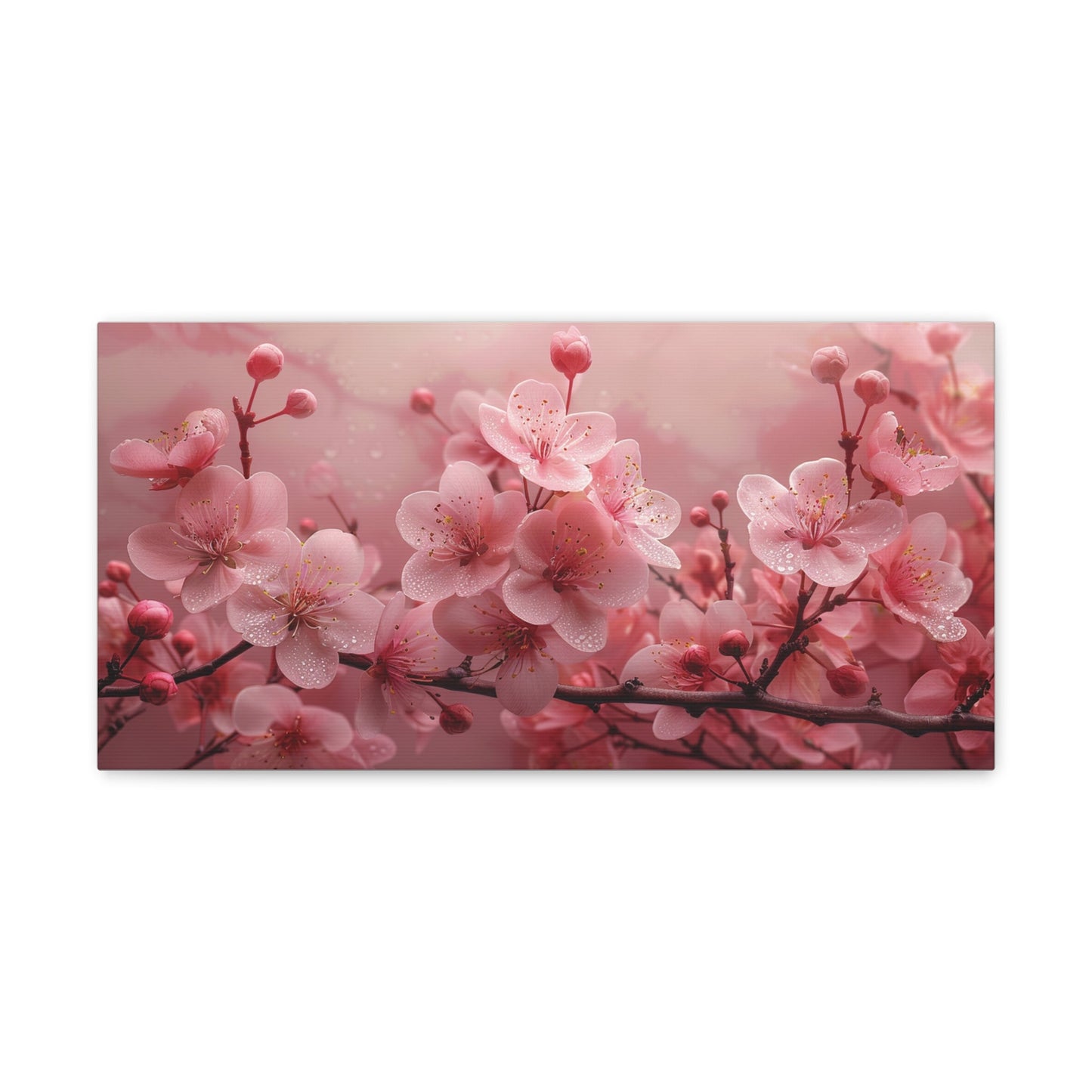 Sakura Flowers Canvas | Housewarming Gift | Madfox Creations Co.