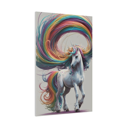 Rainbow Unicorn Matte Canvas, Stretched, 0.75"