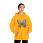 Butterfly Paint Splash Unisex Heavy Blend™ Hooded Sweatshirt