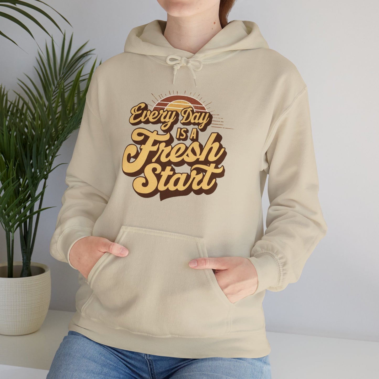 Every Day Is A Fresh Start Unisex Heavy Blend™ Hooded Sweatshirt