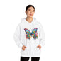 Butterfly Paint Splash Unisex Heavy Blend™ Hooded Sweatshirt