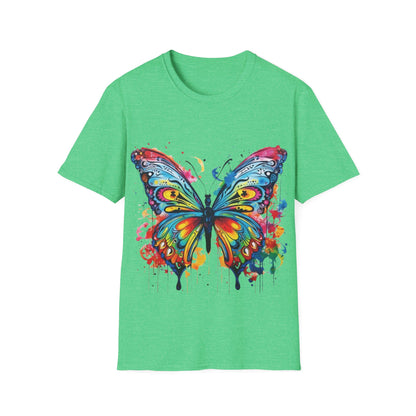 Butterfly Paint Splash Unisex Softstyle T-Shirt