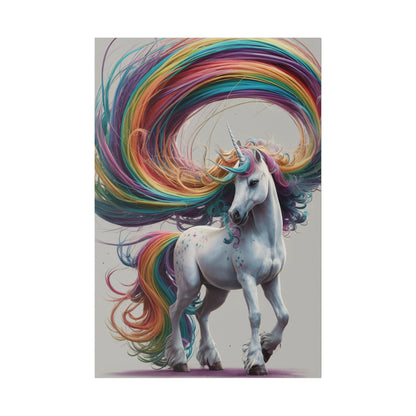 Rainbow Unicorn Matte Canvas, Stretched, 0.75"