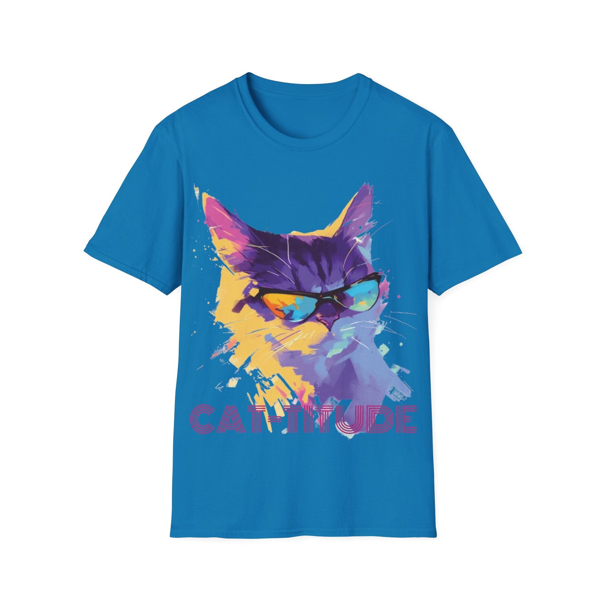 Cat-titude Shirt | Cat Tee | Cat lover Gift | Unisex Softstyle Tee | Madfox Creations Co.