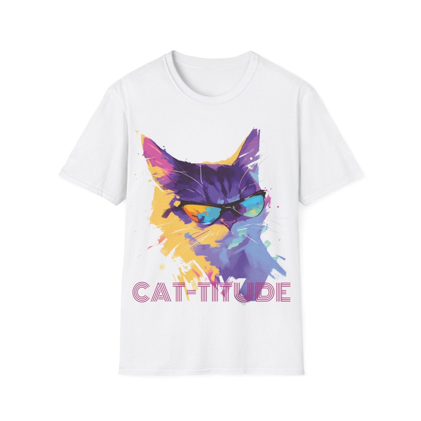 Cat-titude Shirt | Cat Tee | Cat lover Gift | Unisex Softstyle Tee | Madfox Creations Co.