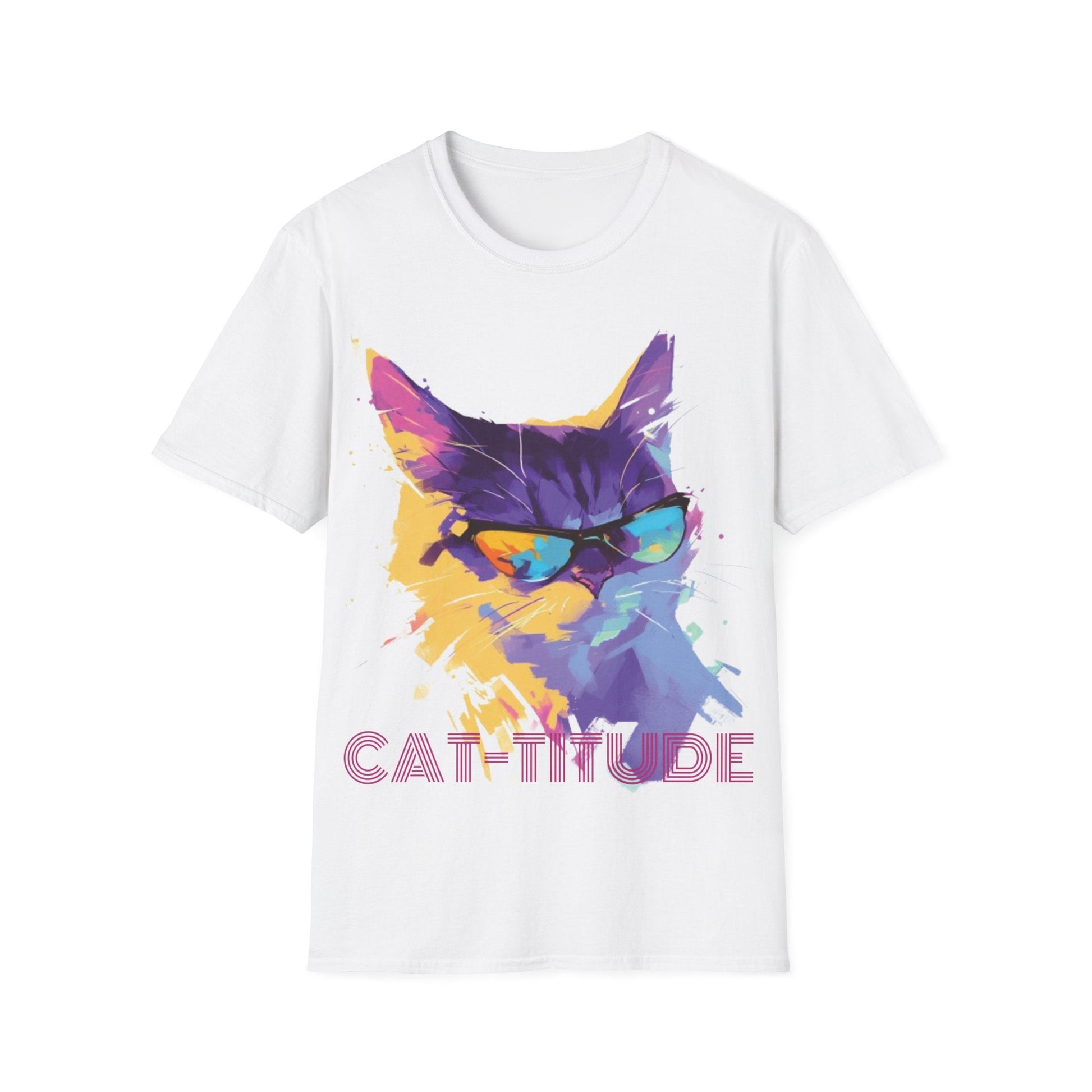 Cat-titude Shirt | Cat Tee | Cat lover Gift | Unisex Softstyle Tee | Madfox Creations Co.