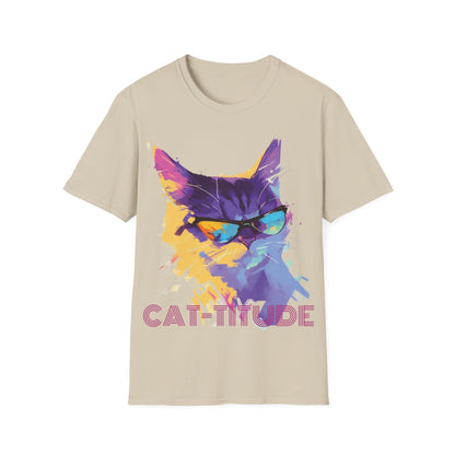 Cat-titude Shirt | Cat Tee | Cat lover Gift | Unisex Softstyle Tee | Madfox Creations Co.