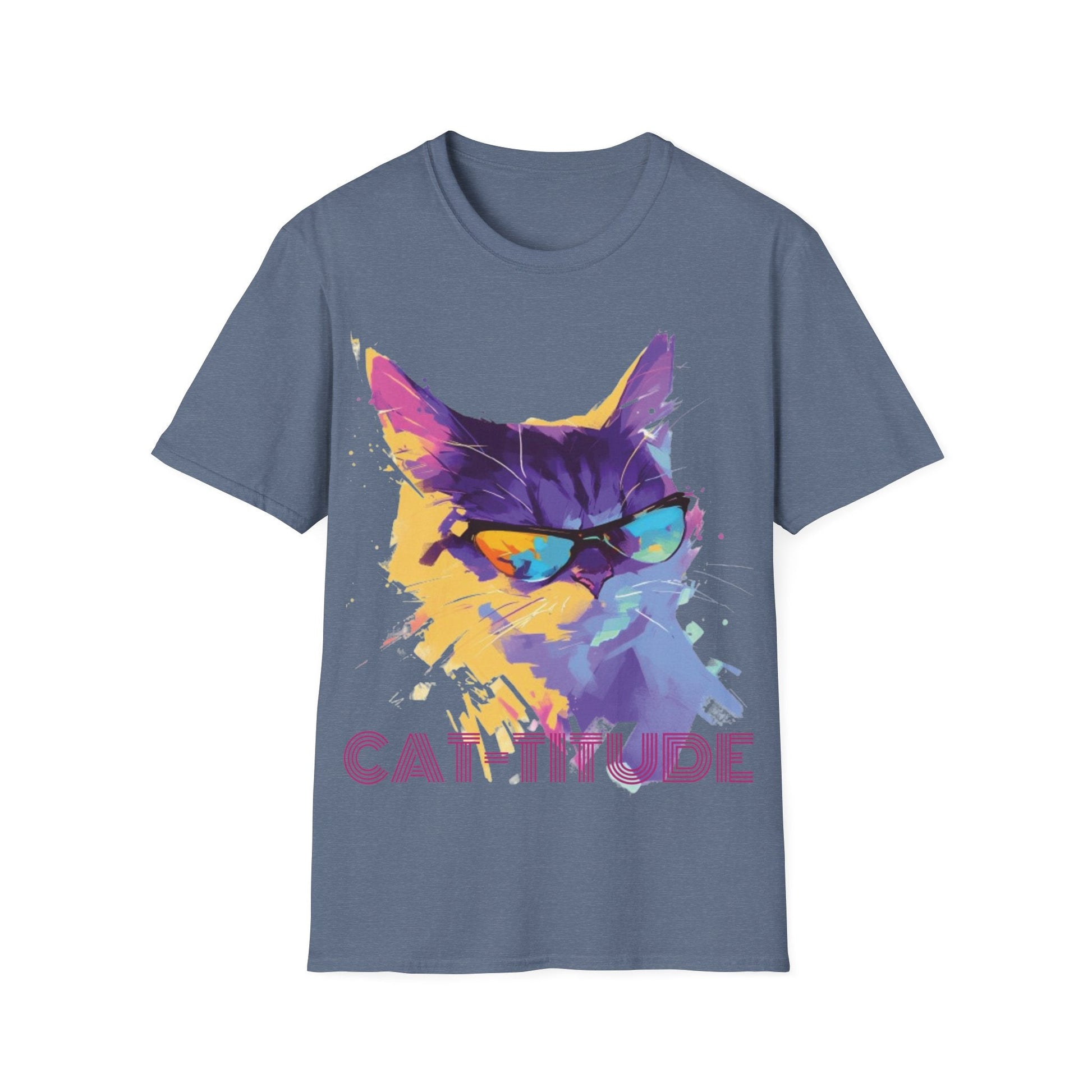 Cat-titude Shirt | Cat Tee | Cat lover Gift | Unisex Softstyle Tee | Madfox Creations Co.