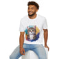 Cute Cat Painting Shirt | Cat Lover Gift | Unisex Softstyle Tee | Madfox Creations Co.