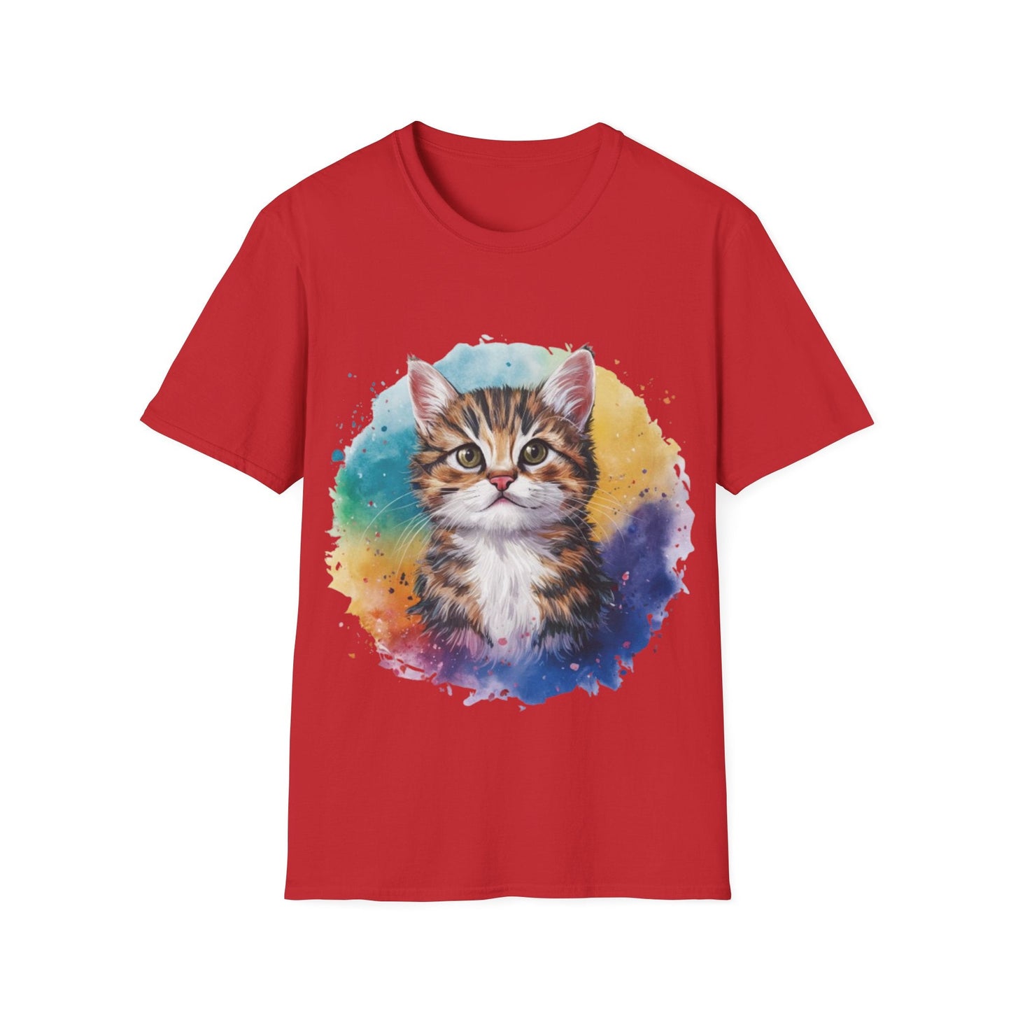 Cute Cat Painting Shirt | Cat Lover Gift | Unisex Softstyle Tee | Madfox Creations Co.