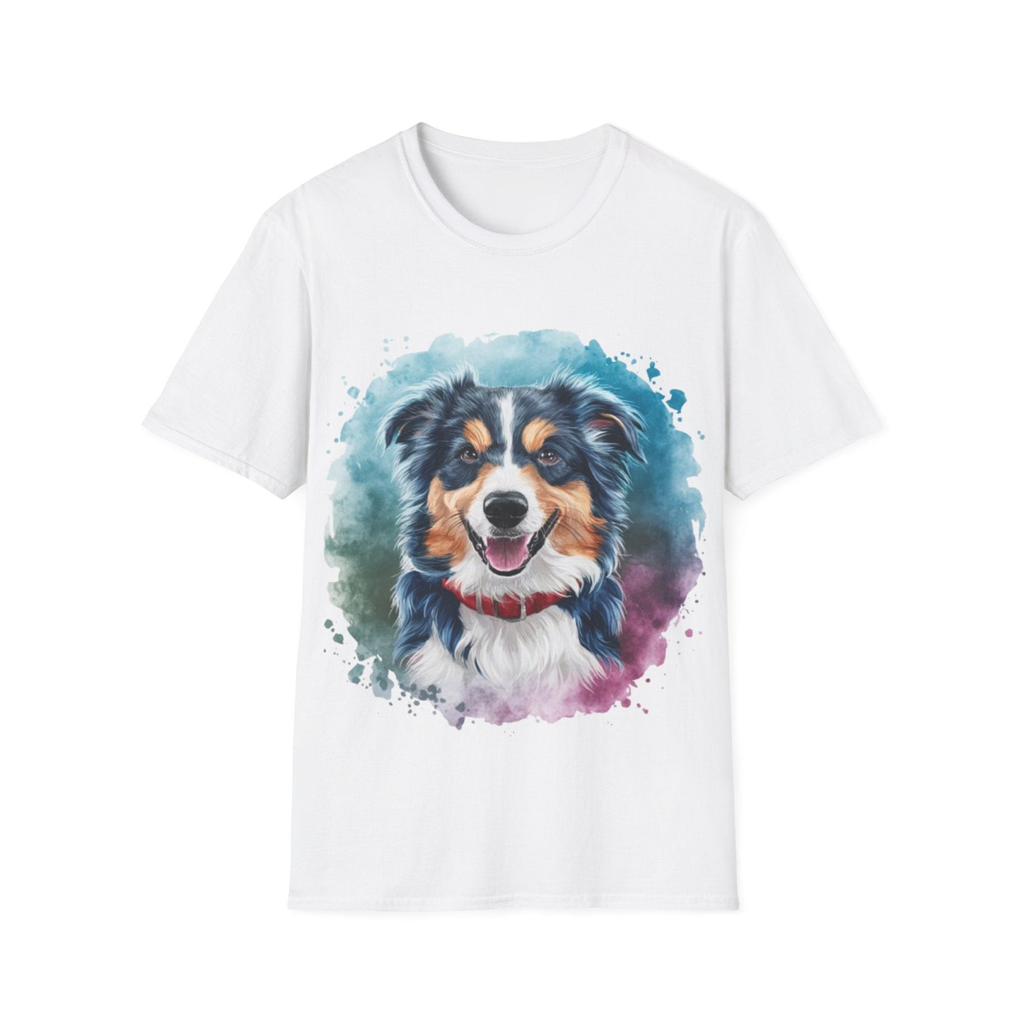 Cute Dog Painting Shirt | Dog Lover Gift | Unisex Softstyle Tee | Madfox Creations Co.