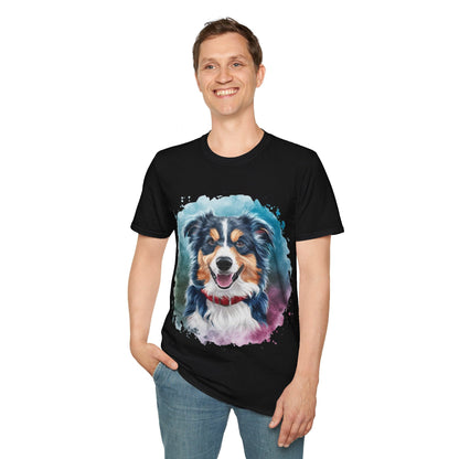 Cute Dog Painting Shirt | Dog Lover Gift | Unisex Softstyle Tee | Madfox Creations Co.