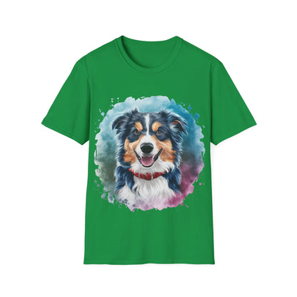 Cute Dog Painting Shirt | Dog Lover Gift | Unisex Softstyle Tee | Madfox Creations Co.