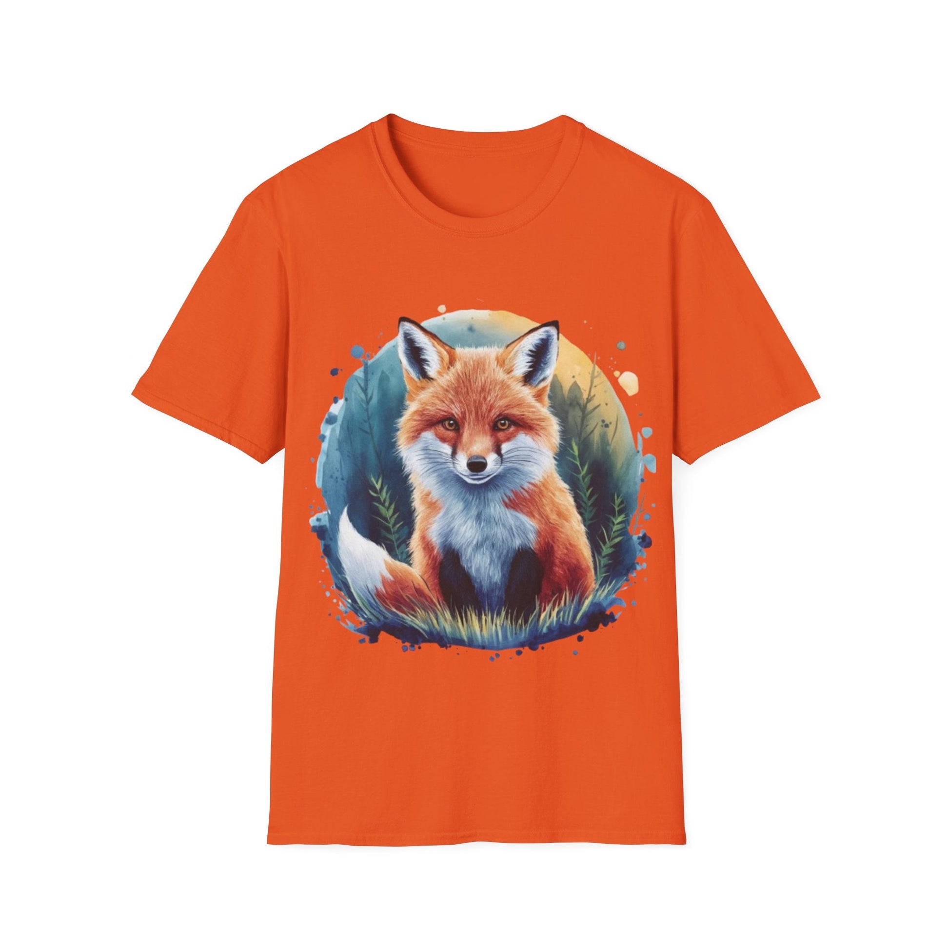 Cute Fox Painting Shirt | Fox Lover Gift | Unisex Softstyle Tee | Madfox Creations Co.