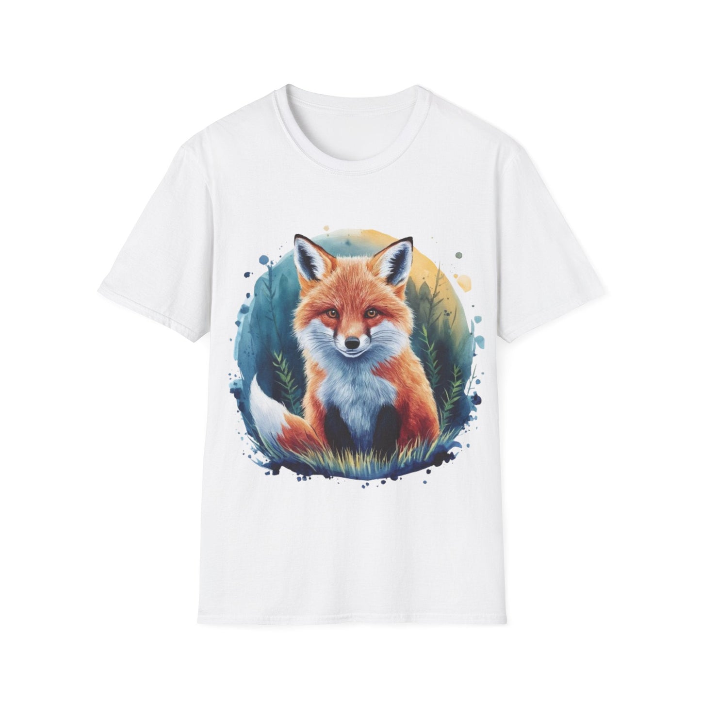 Cute Fox Painting Shirt | Fox Lover Gift | Unisex Softstyle Tee | Madfox Creations Co.