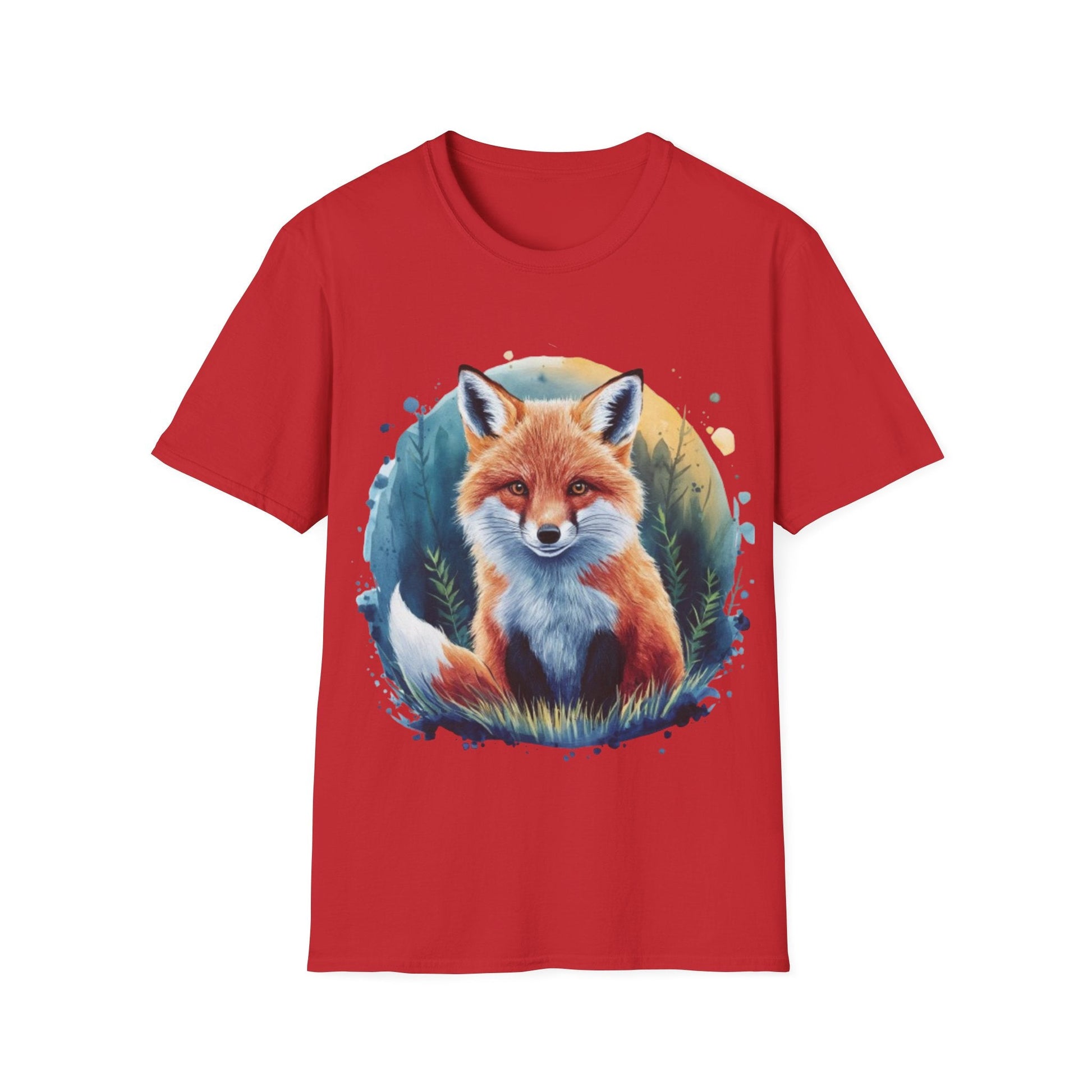 Cute Fox Painting Shirt | Fox Lover Gift | Unisex Softstyle Tee | Madfox Creations Co.