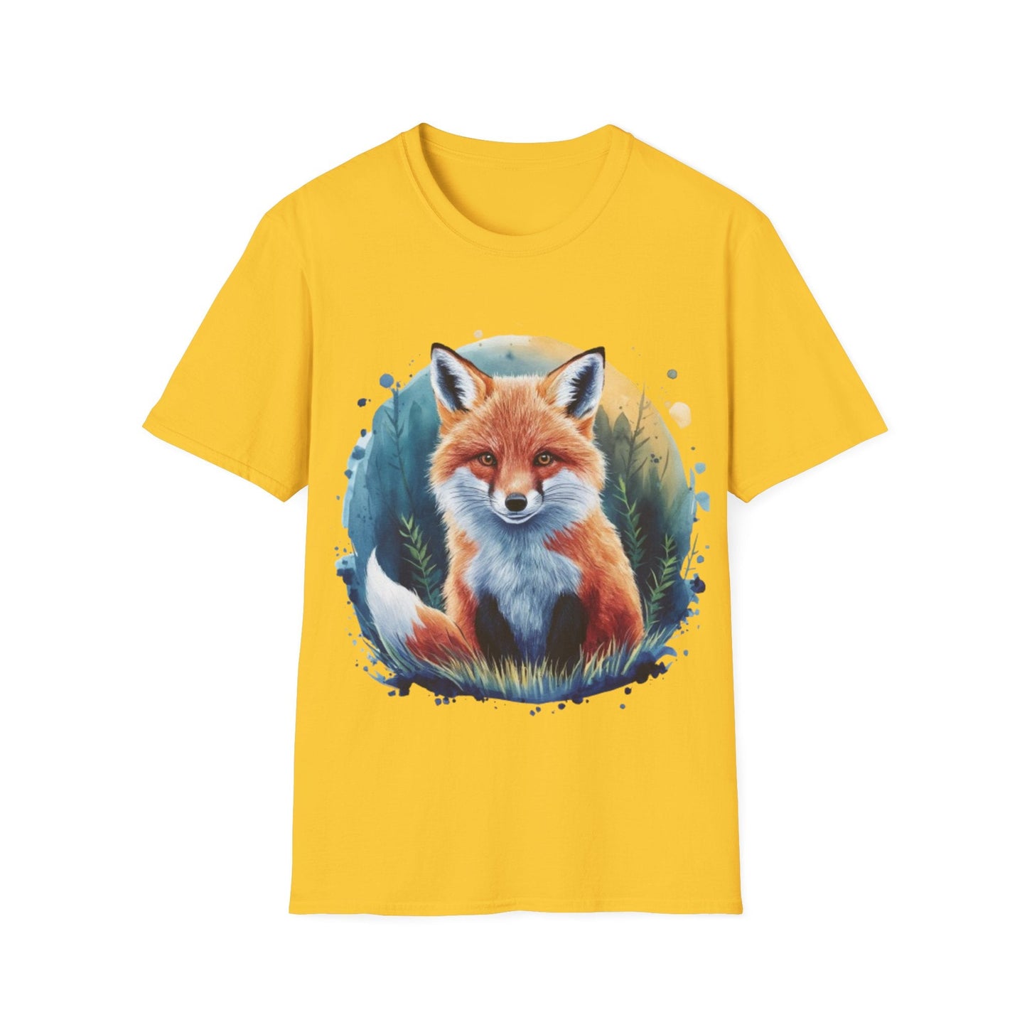 Cute Fox Painting Shirt | Fox Lover Gift | Unisex Softstyle Tee | Madfox Creations Co.