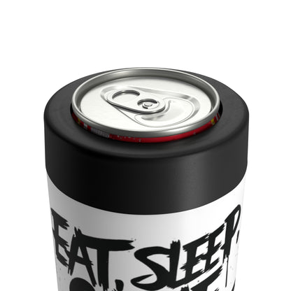 Eat, Sleep, Game, Repeat. 12oz. Can Holder | Gamer Gift & Merch | Madfox Creations Co.