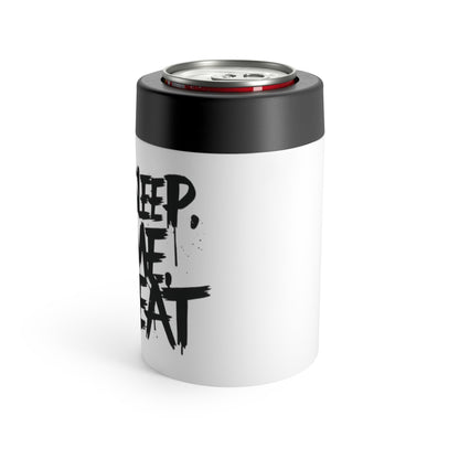 Eat, Sleep, Game, Repeat. 12oz. Can Holder | Gamer Gift & Merch | Madfox Creations Co.