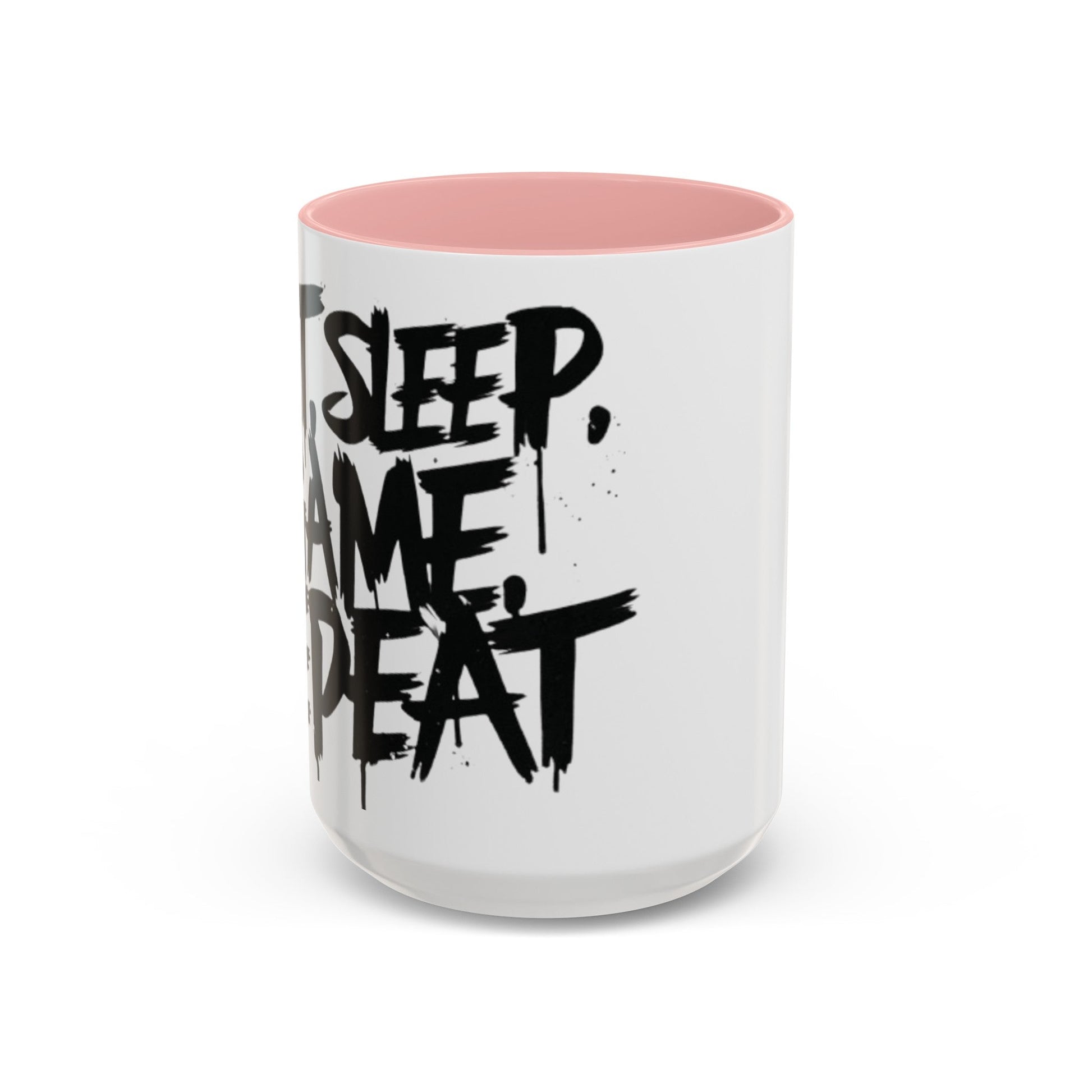 Eat, Sleep, Game, Repeat. Accent Coffee Mug (11, 15oz) | Gamer Gift & Merch | Madfox Creations Co.