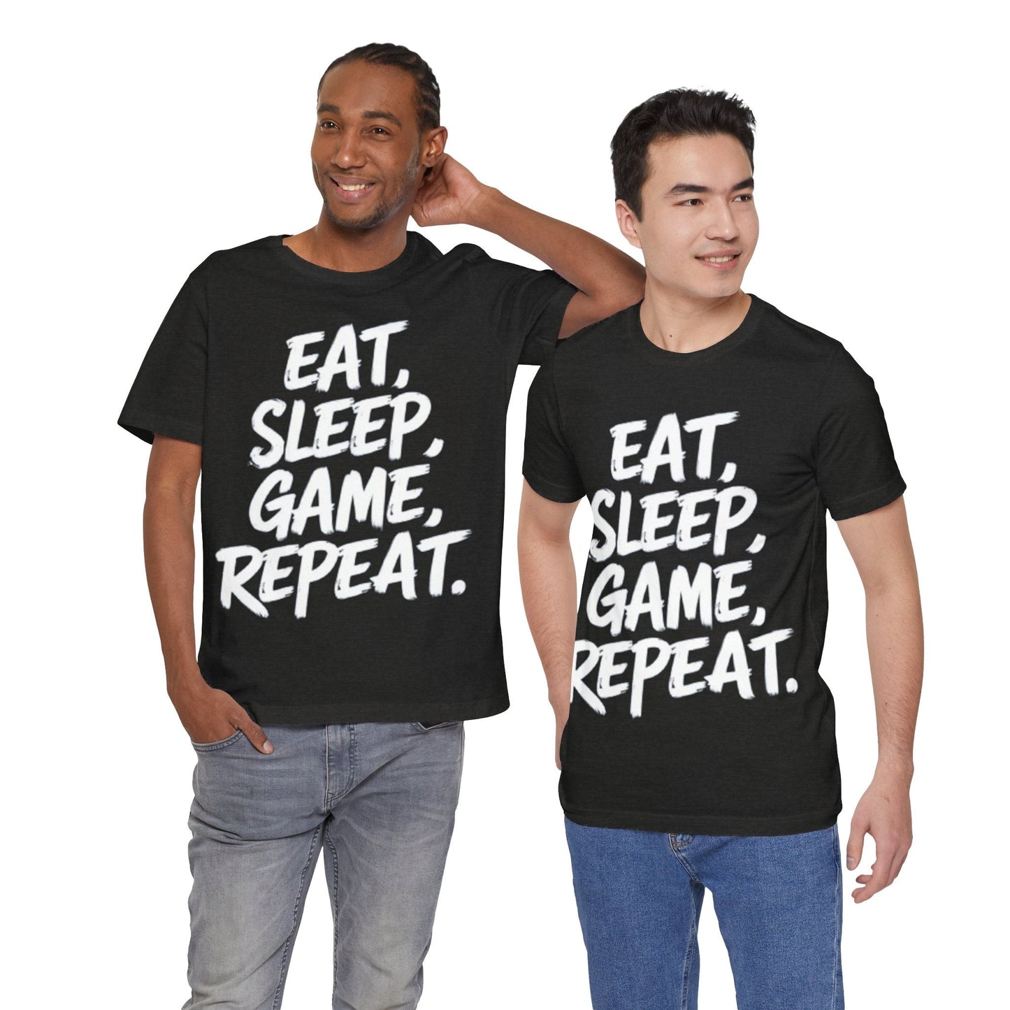 Eat, Sleep, Game, Repeat. T-Shirt | Gamer Gift | Unisex Jersey Short Sleeve Tee | Madfox Creations Co.