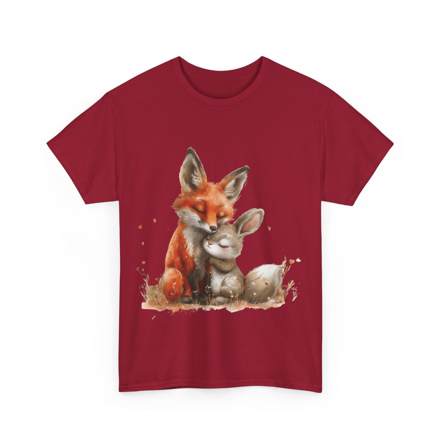 Fox And Bunny Shirt | Couples Gift | Unisex Heavy Cotton Tee | Madfox Creations Co.