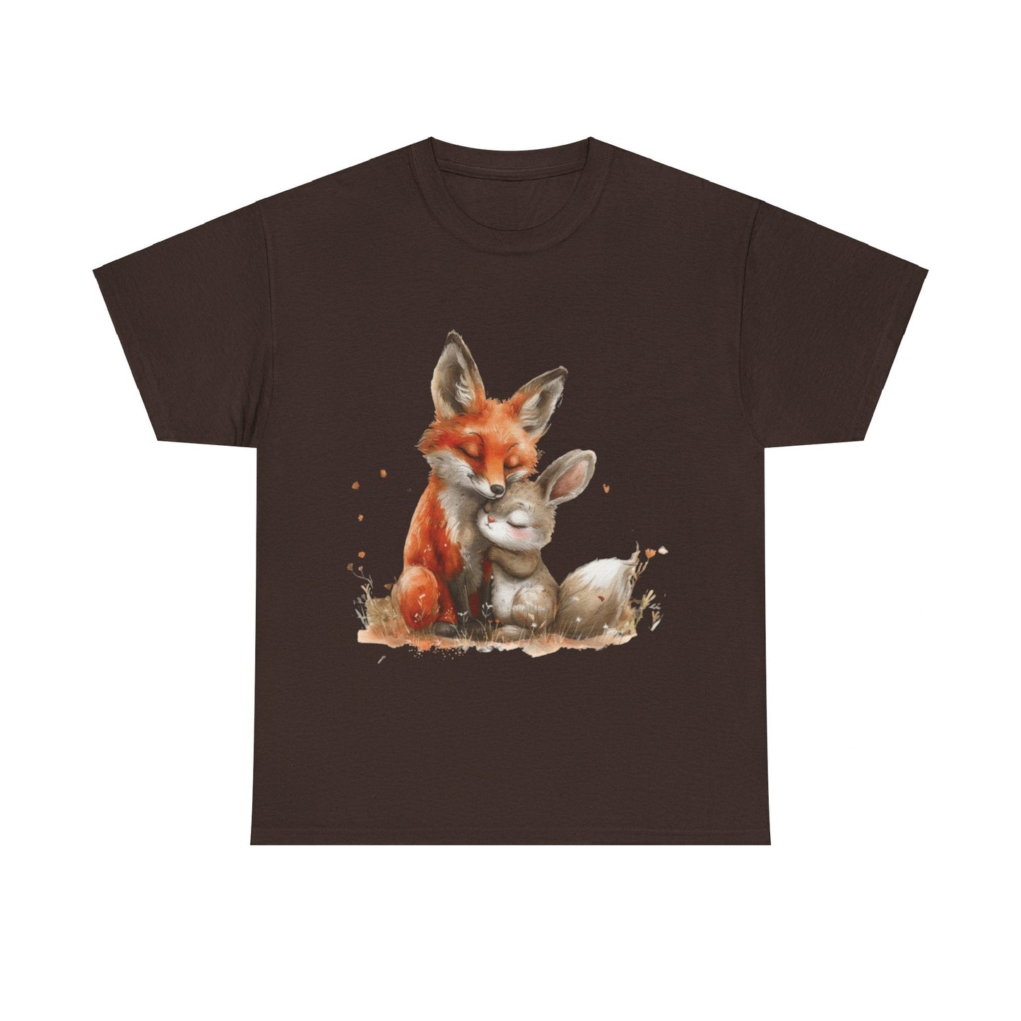 Fox And Bunny Shirt | Couples Gift | Unisex Heavy Cotton Tee | Madfox Creations Co.