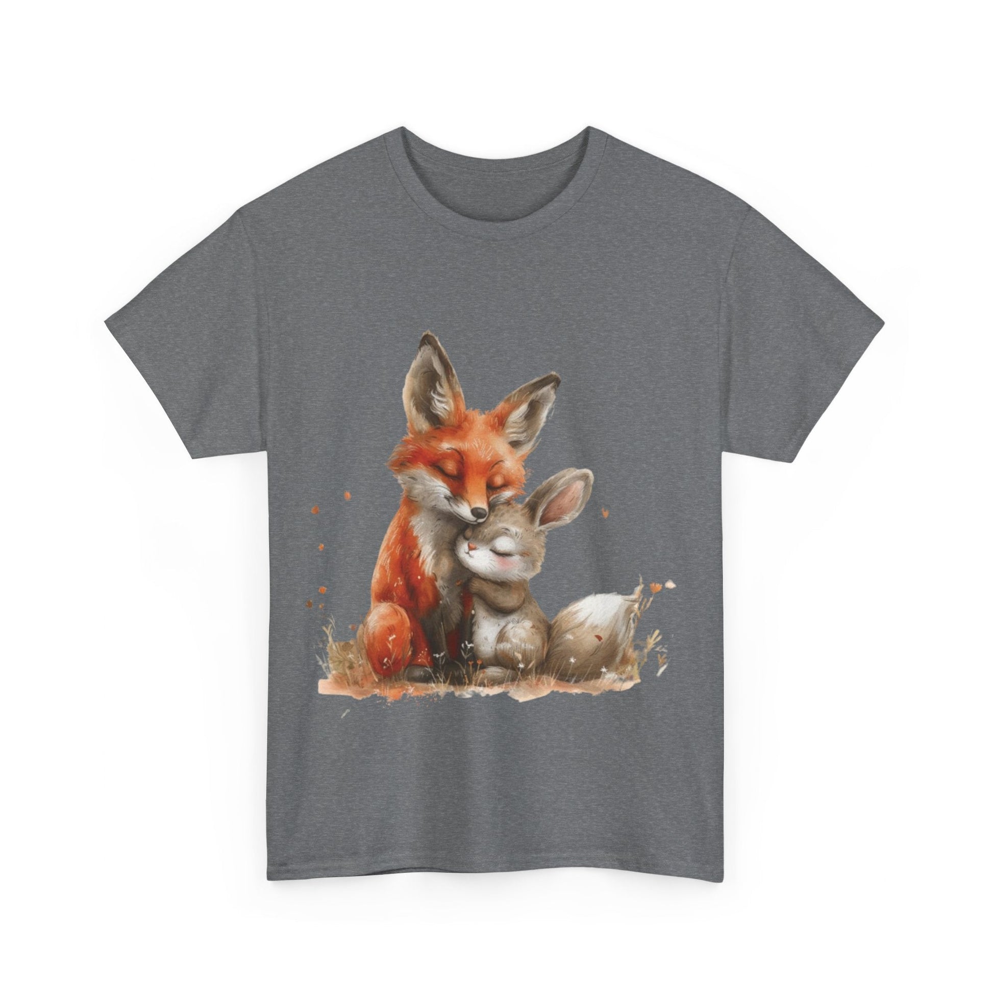 Fox And Bunny Shirt | Couples Gift | Unisex Heavy Cotton Tee | Madfox Creations Co.