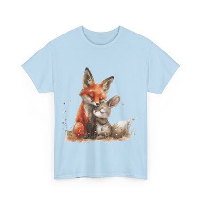 Fox And Bunny Shirt | Couples Gift | Unisex Heavy Cotton Tee | Madfox Creations Co.