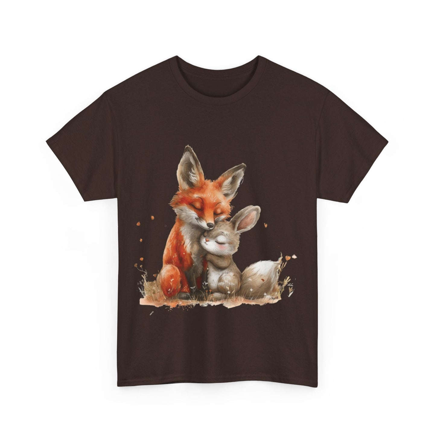 Fox And Bunny Shirt | Couples Gift | Unisex Heavy Cotton Tee | Madfox Creations Co.