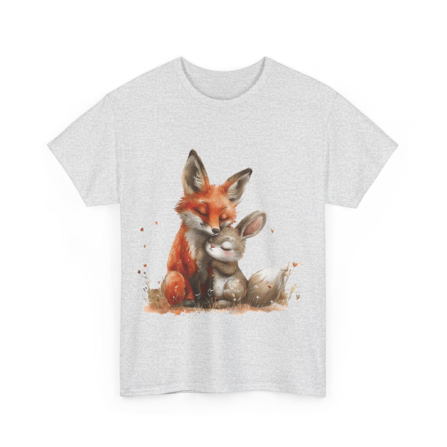 Fox And Bunny Shirt | Couples Gift | Unisex Heavy Cotton Tee | Madfox Creations Co.