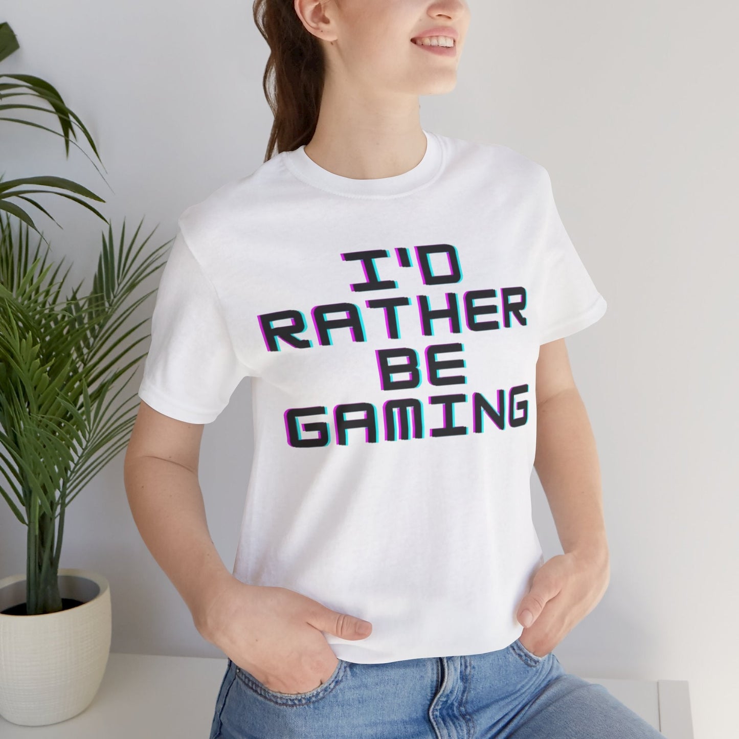 Gamin Shirt | I'd Rather Be Gaming | Unisex Heavy Cotton Tee | Madfox Creations Co.