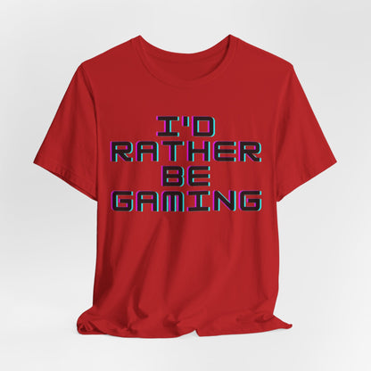 Gamin Shirt | I'd Rather Be Gaming | Unisex Heavy Cotton Tee | Madfox Creations Co.