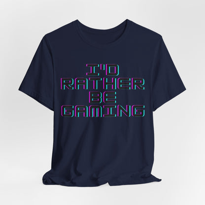 Gamin Shirt | I'd Rather Be Gaming | Unisex Heavy Cotton Tee | Madfox Creations Co.