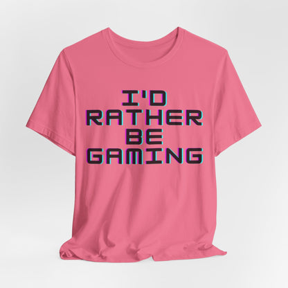 Gamin Shirt | I'd Rather Be Gaming | Unisex Heavy Cotton Tee | Madfox Creations Co.