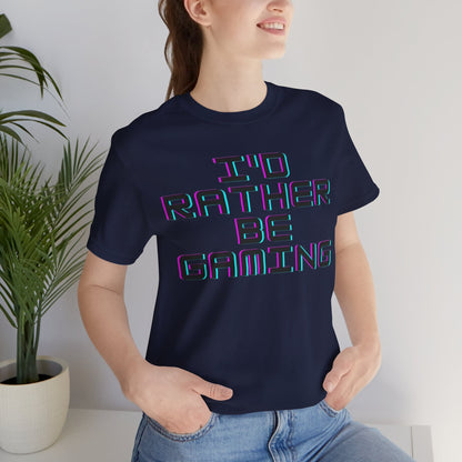 Gamin Shirt | I'd Rather Be Gaming | Unisex Heavy Cotton Tee | Madfox Creations Co.