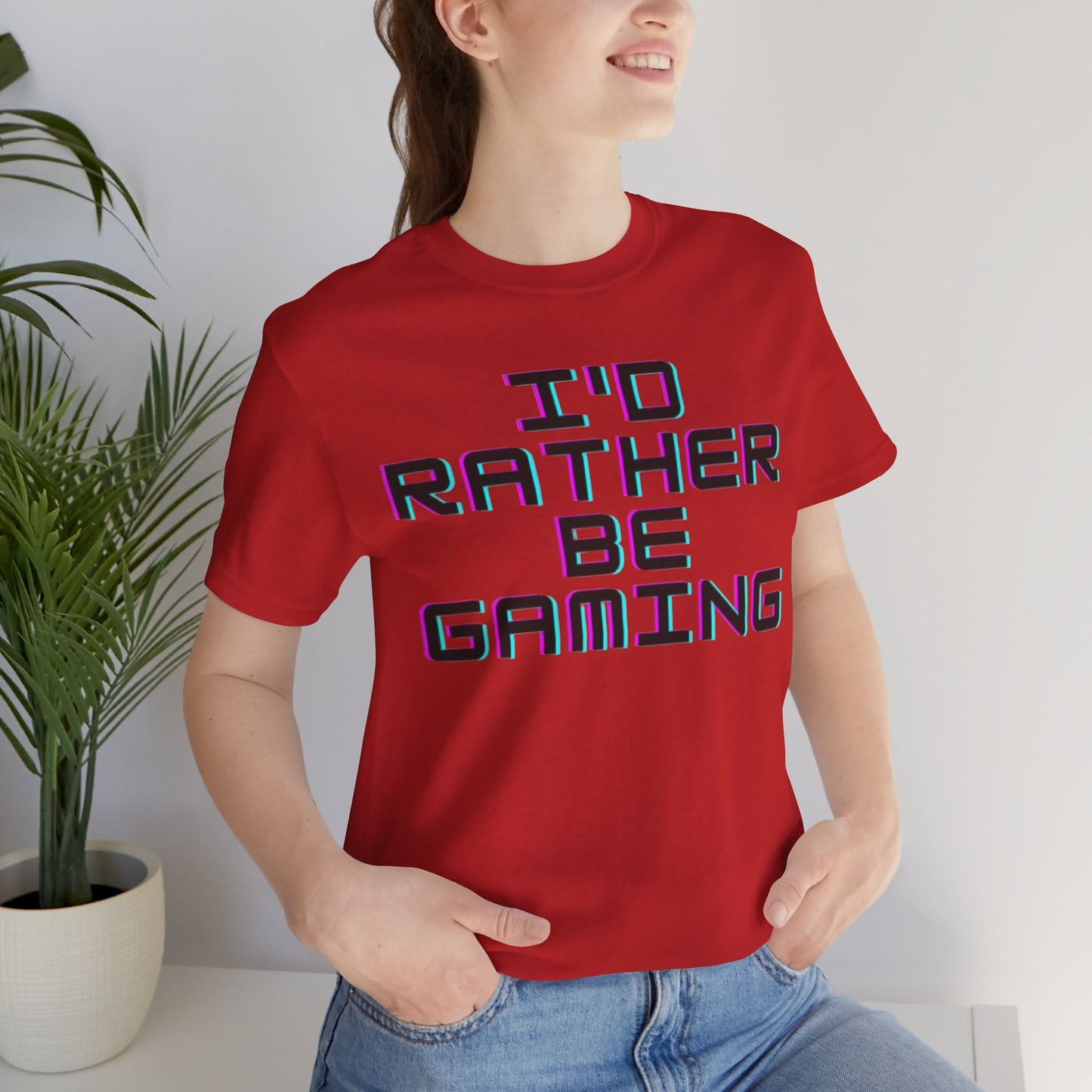 Gamin Shirt | I'd Rather Be Gaming | Unisex Heavy Cotton Tee | Madfox Creations Co.