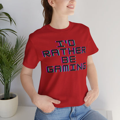 Gamin Shirt | I'd Rather Be Gaming | Unisex Heavy Cotton Tee | Madfox Creations Co.