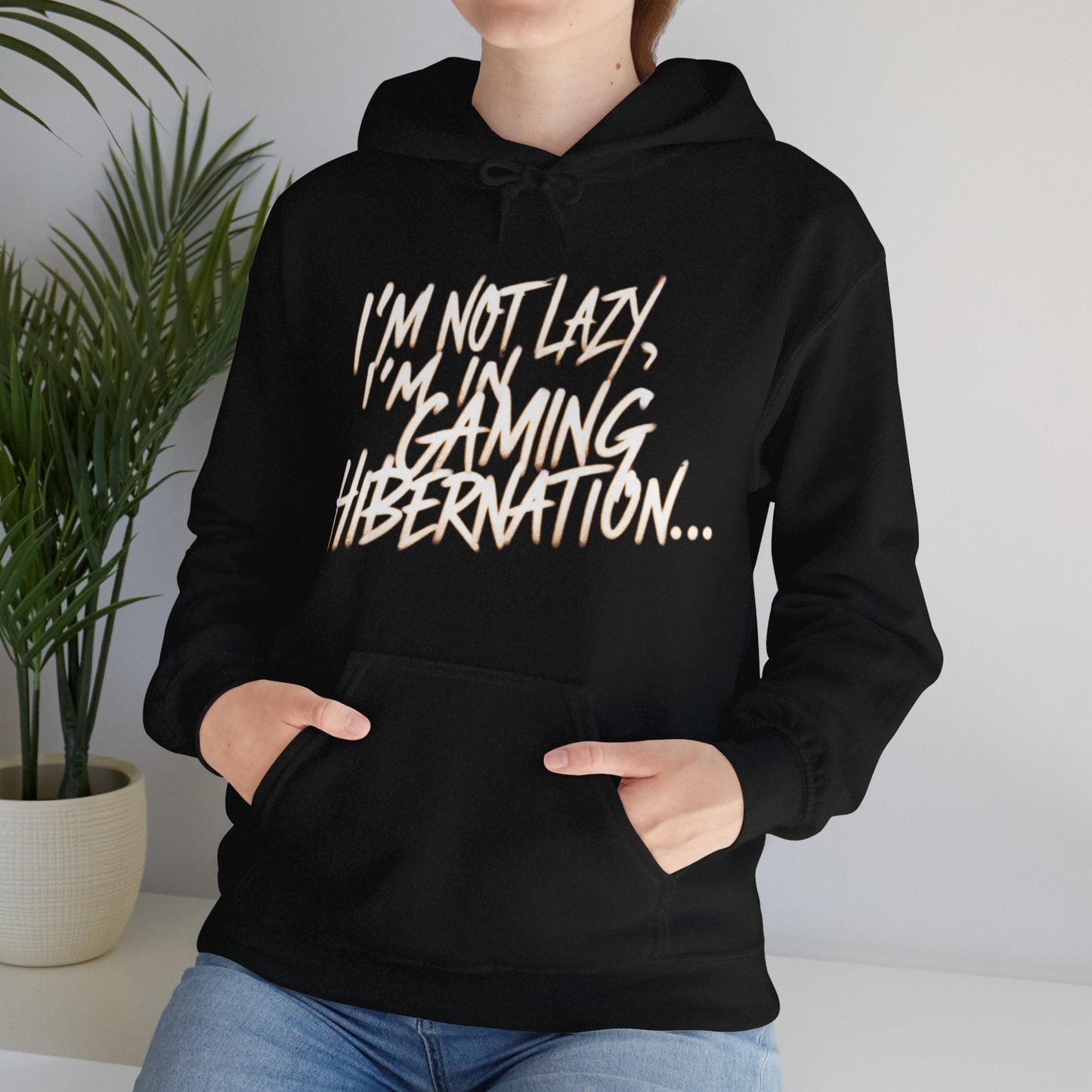 Gaming Hoodie | I'm Not Lazy, I'm In Gaming Hibernation... | Unisex Heavy Blend™ Hooded Sweatshirt | Madfox Creations Co.