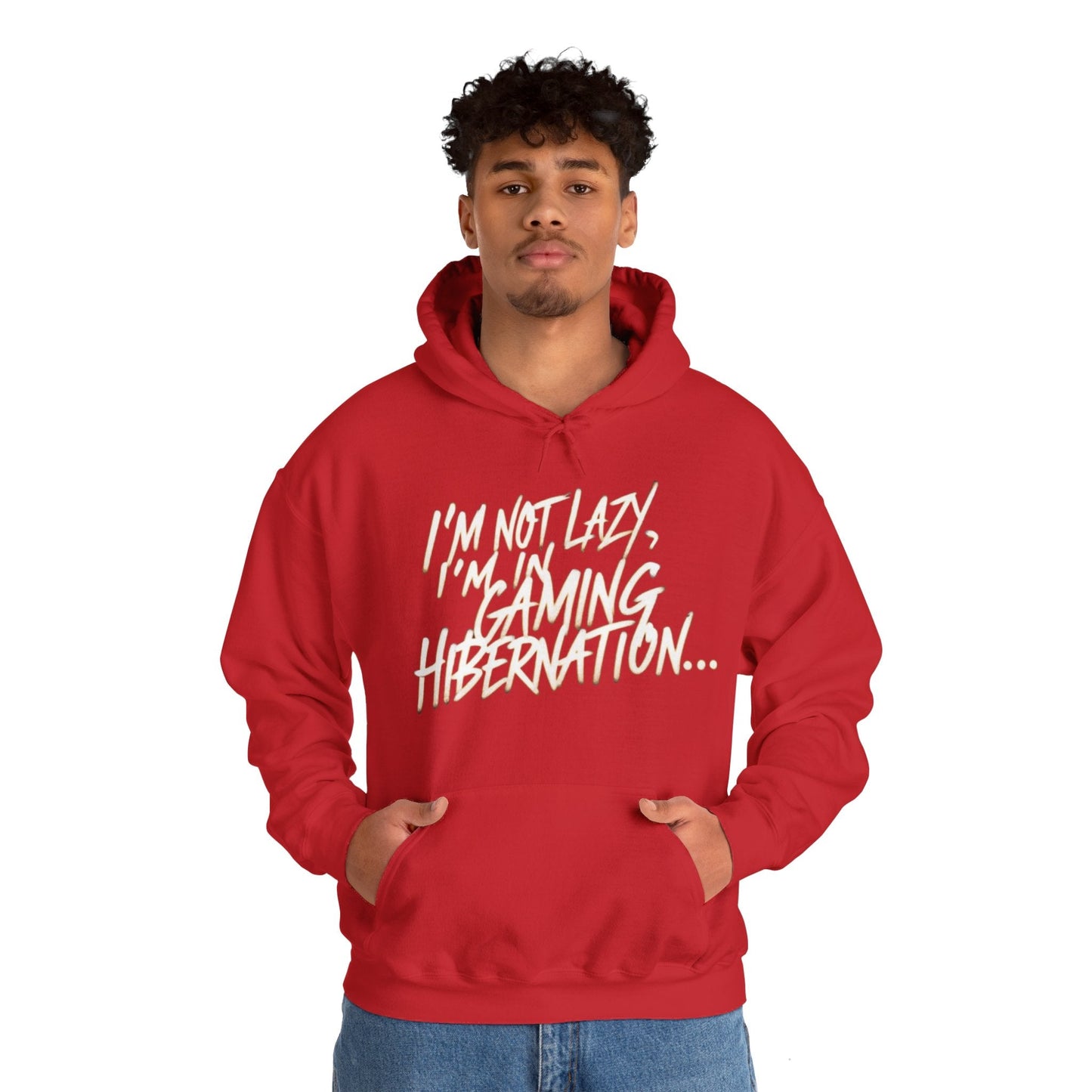 Gaming Hoodie | I'm Not Lazy, I'm In Gaming Hibernation... | Unisex Heavy Blend™ Hooded Sweatshirt | Madfox Creations Co.