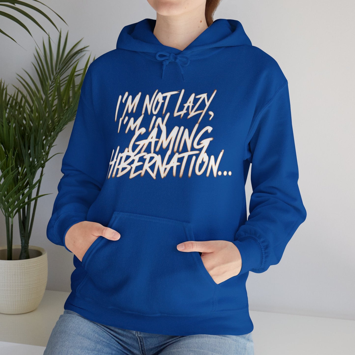 Gaming Hoodie | I'm Not Lazy, I'm In Gaming Hibernation... | Unisex Heavy Blend™ Hooded Sweatshirt | Madfox Creations Co.