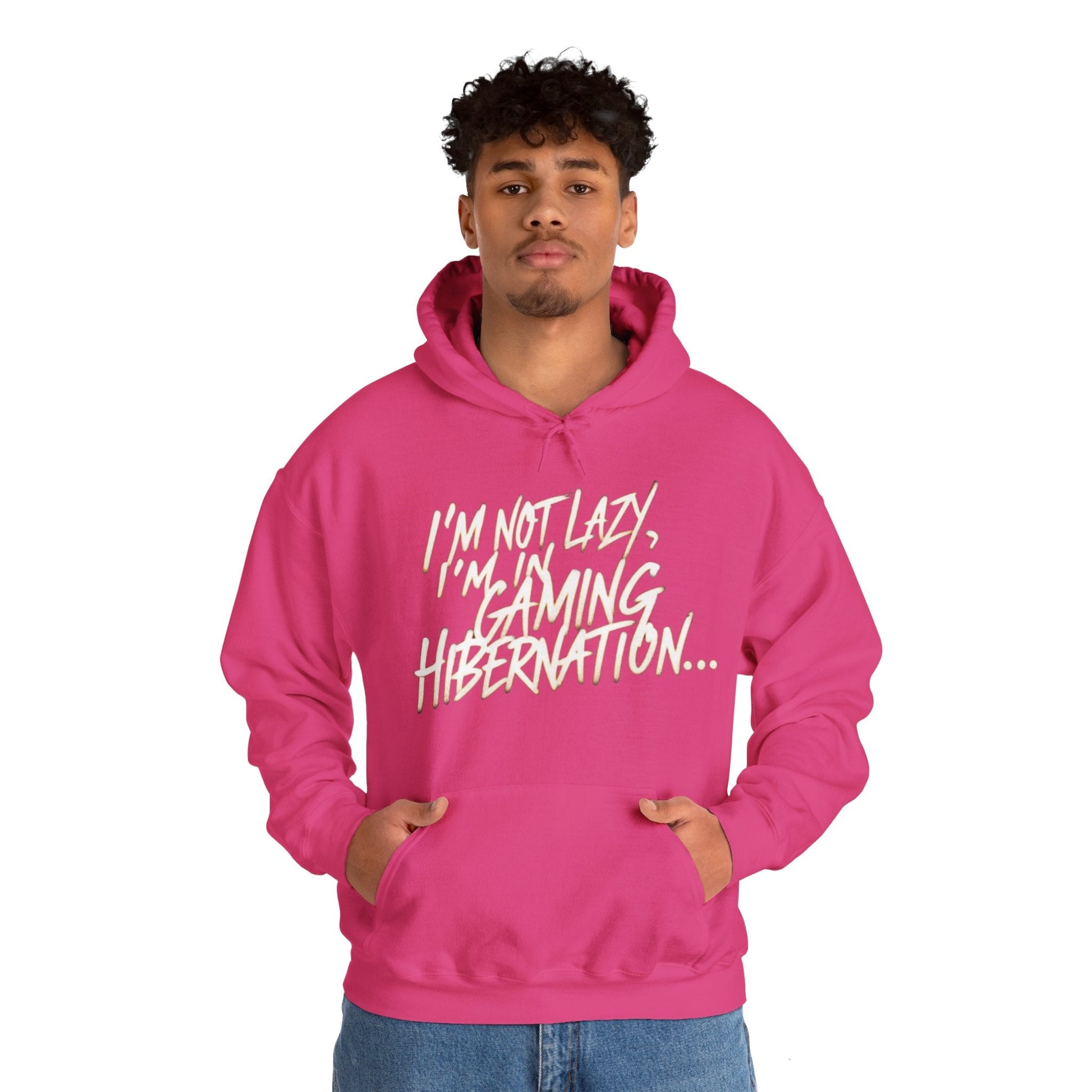 Gaming Hoodie | I'm Not Lazy, I'm In Gaming Hibernation... | Unisex Heavy Blend™ Hooded Sweatshirt | Madfox Creations Co.