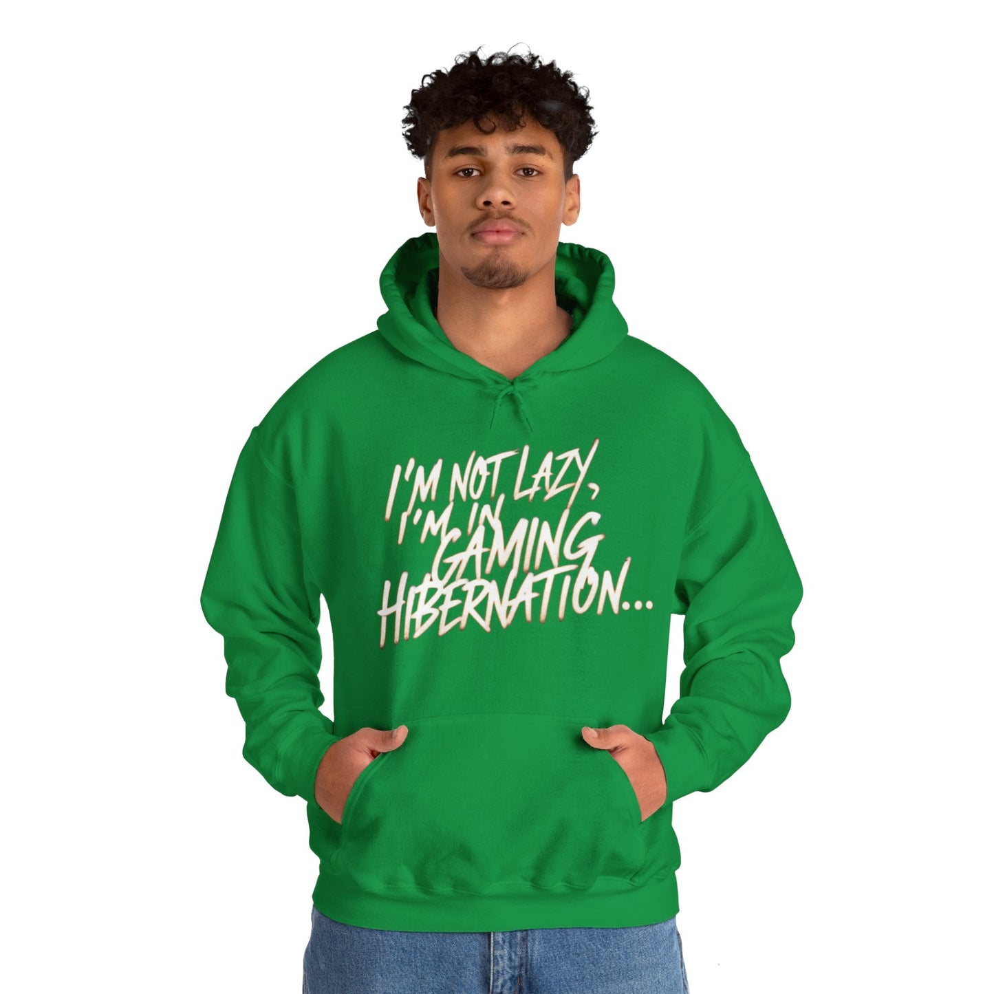 Gaming Hoodie | I'm Not Lazy, I'm In Gaming Hibernation... | Unisex Heavy Blend™ Hooded Sweatshirt | Madfox Creations Co.