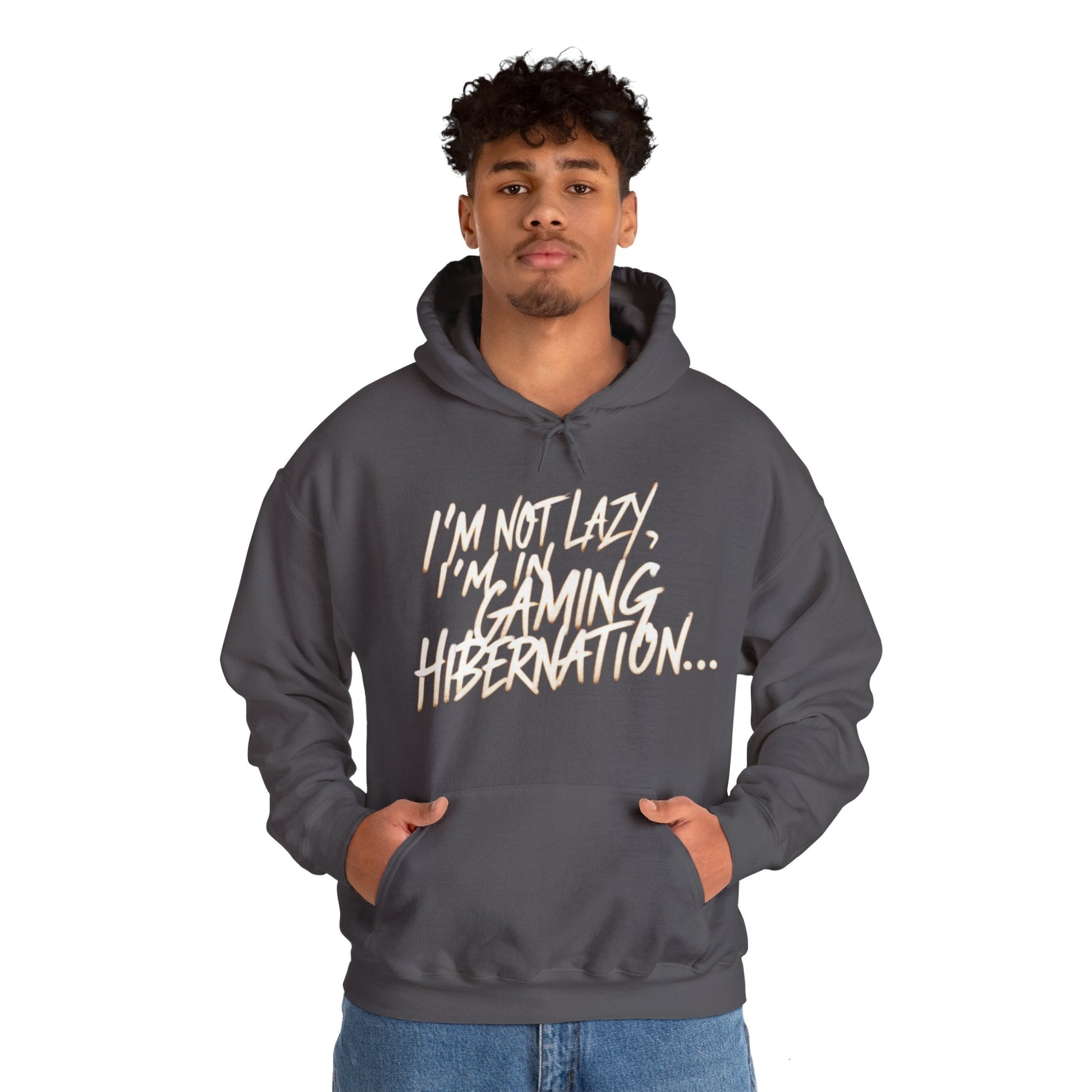 Gaming Hoodie | I'm Not Lazy, I'm In Gaming Hibernation... | Unisex Heavy Blend™ Hooded Sweatshirt | Madfox Creations Co.