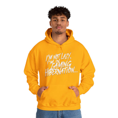 Gaming Hoodie | I'm Not Lazy, I'm In Gaming Hibernation... | Unisex Heavy Blend™ Hooded Sweatshirt | Madfox Creations Co.