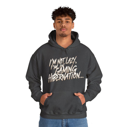 Gaming Hoodie | I'm Not Lazy, I'm In Gaming Hibernation... | Unisex Heavy Blend™ Hooded Sweatshirt | Madfox Creations Co.