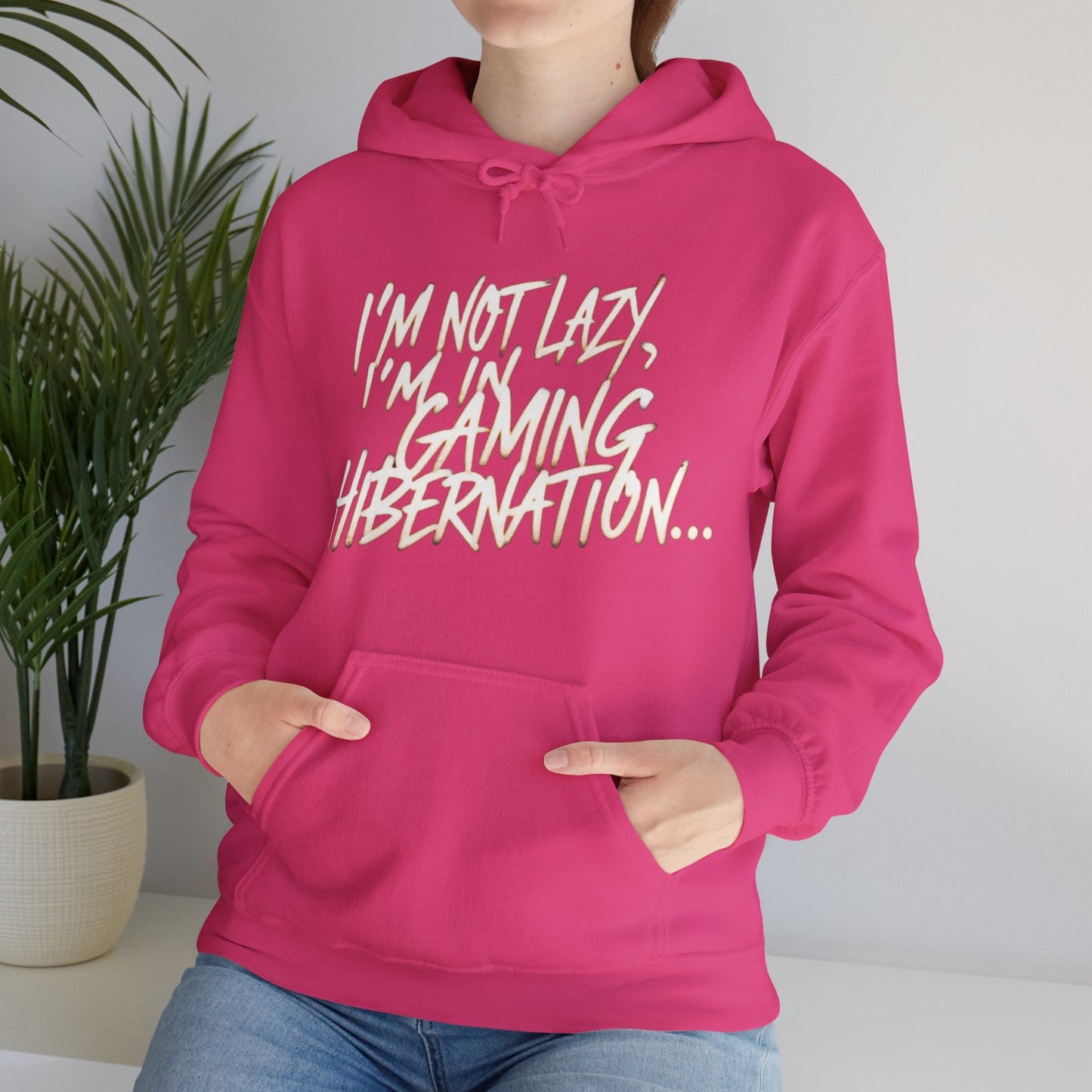 Gaming Hoodie | I'm Not Lazy, I'm In Gaming Hibernation... | Unisex Heavy Blend™ Hooded Sweatshirt | Madfox Creations Co.