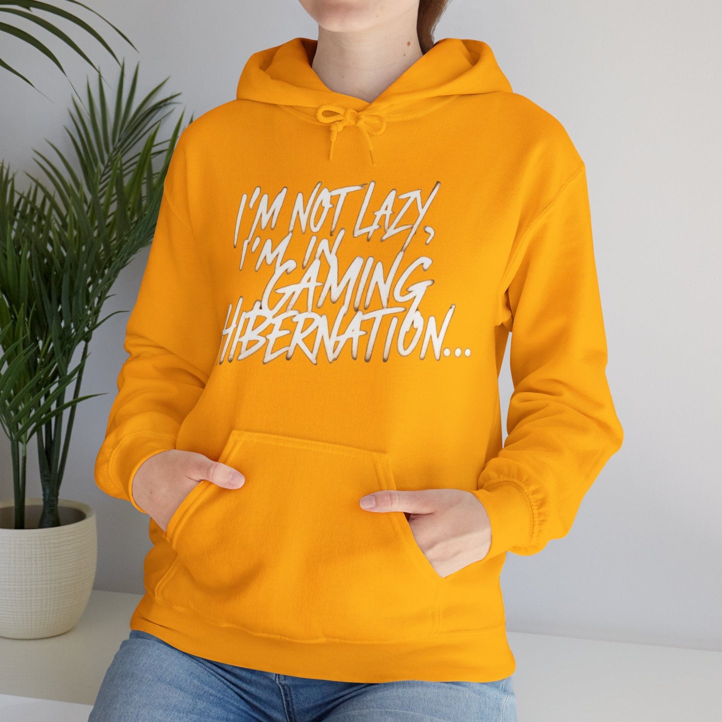 Gaming Hoodie | I'm Not Lazy, I'm In Gaming Hibernation... | Unisex Heavy Blend™ Hooded Sweatshirt | Madfox Creations Co.