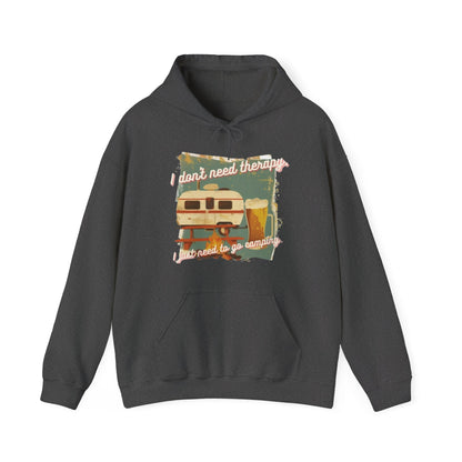 I don't need therapy, I just need to go camping | Camper Hoodie | Gift | Unisex Heavy Blend™ Hooded Sweatshirt | Madfox Creations Co.