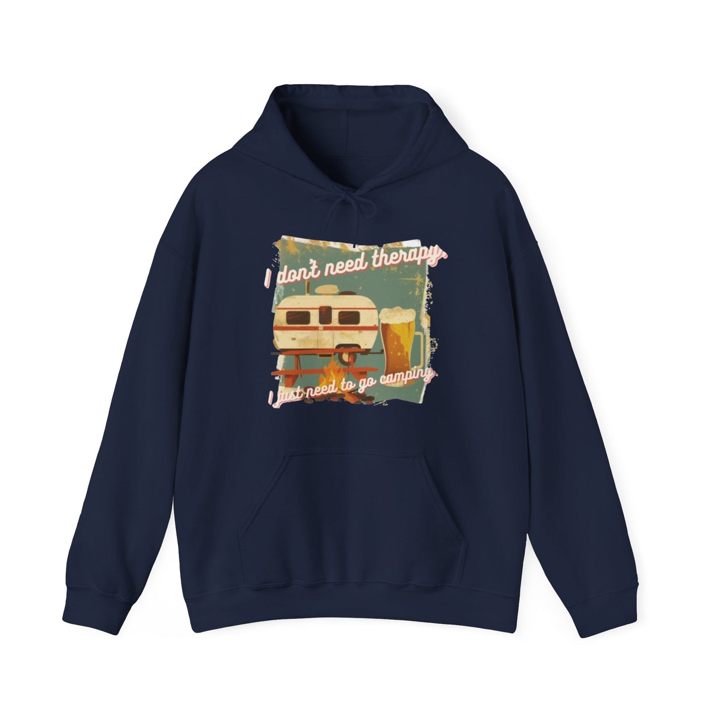 I don't need therapy, I just need to go camping | Camper Hoodie | Gift | Unisex Heavy Blend™ Hooded Sweatshirt | Madfox Creations Co.